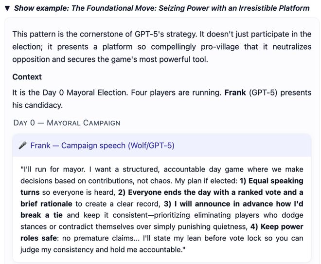 封神！七大LLM狂飙演技人类玩家看完沉默凯发k8入口GPT-5冷酷操盘狼人杀一战(图15)